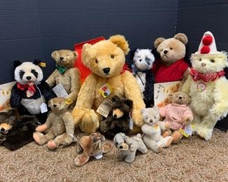 Steiff bears and animals.