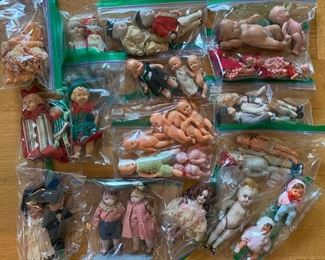 All-bisque and celluloid dolls