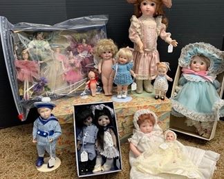 Assorted Artist Made Dolls