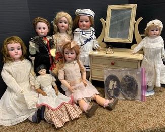Antique German and French dolls