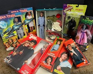 Vintage Star Trek and celebrity dolls
