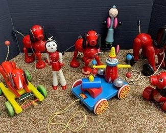 European wooden toys