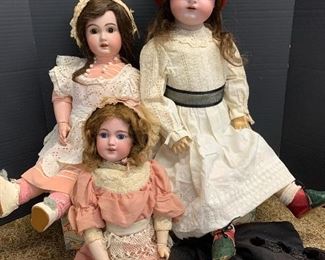 Antique German and French dolls