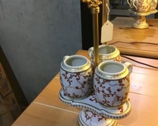 Three cup and holder from Italy 