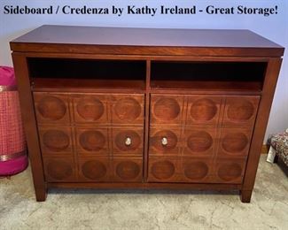 Kathy Ireland sideboard / credenza.  Great storage!