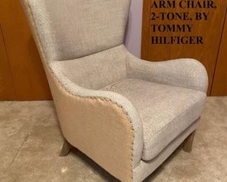 Tommy Hilfiger arm chair with 2-tone upholstery