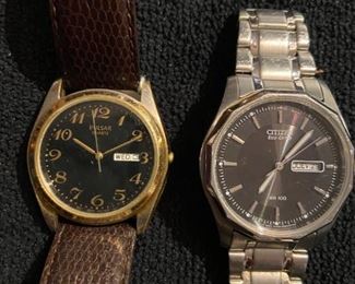 wristwatches, Pulsar and Citizens