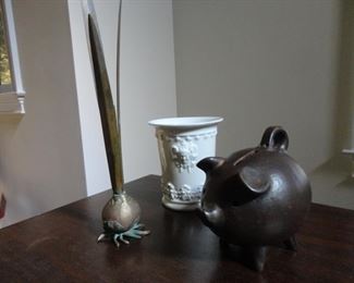 Limoges/Brass/Pottery