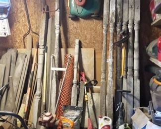 Storage building - wood posts