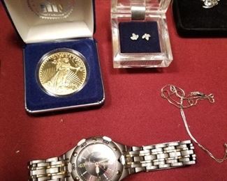 Coin, watches, sterling
