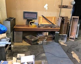 Lots of Vintage Wooden Crates & Boxes, WWII Metal drawers, Screen Print Box, Original Lead Crate