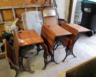 Old school desks