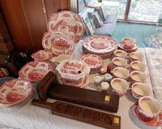 "Old British Castles" set of china