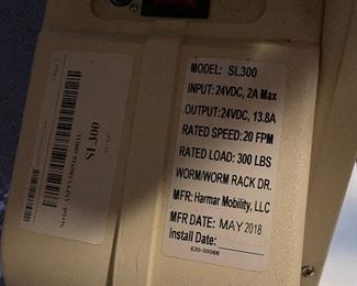 Harmar Stair Lift.  Manufactured in 2018 - works great.