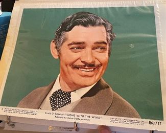 Apprx. 30 vintage R-1961 8x10 photos issued by MGM studios for Gone With The Wind.  Combination of black/white and color.