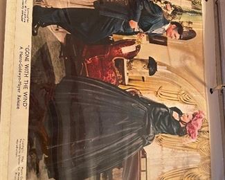 Apprx. 30 vintage R-1961 8x10 photos issued by MGM studios for Gone With The Wind.  Combination of black/white and color.