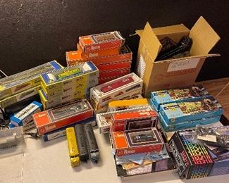 Assortment of trains.