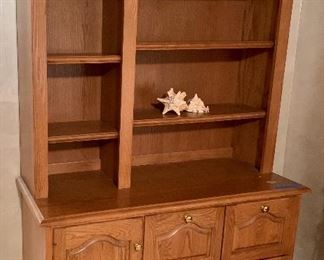 2 piece Bookshelf file system- 54"×21"×82.5"
Bottom-4 file drawers and cabinet 54"×21"×30.5" $100
