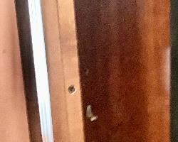 Peg openings to accommodate another shelf in Armor Cabinet $95