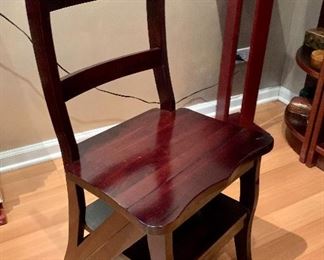 Mahogany Chair(folding step ladder)$75