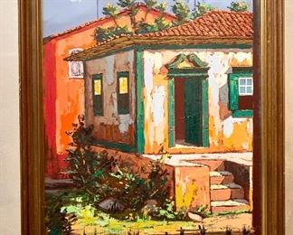 Cholo oil painting (Brazil) 35.25"×27.25" $65