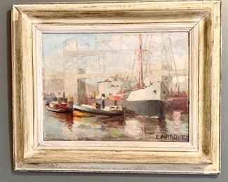 Signed Framed oil $25