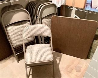 Cosco upholstered folding chairs $15 each (15 available)sold
Card tables $10 each (3 available) 1 pending pick up Thursday. 