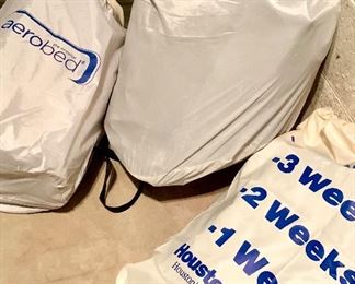 Twin Aerobed $20, 
Queen Aerobed $35
ikea Twin Air Bed $20