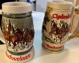 Budweiser ClydesdaleCeramic Beer Mugs 
$10ea