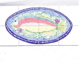 6.Decorative Fish Plater Tile Wall Hanging