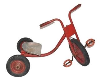 13.Red Metal Tricycle
