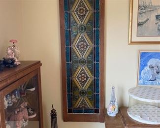 Beautiful tall arched stained glass art