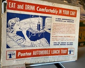 Vintage car lunch tray