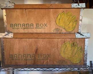 Vintage banana boxes