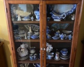 Blue & White China in China Cabinet