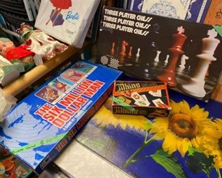 Vintage Dolls and Board Games