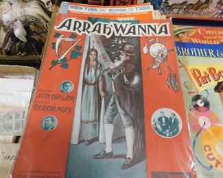 Vintage sheet music