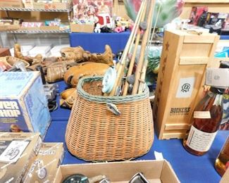 Fishing Creel & Poles