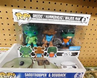 Star Wars Funko Pops Greedo Hammerhead Walrus Man
