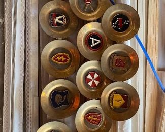 Brass plates from each regiment of the Air Force