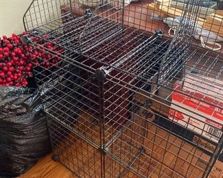 Lots of storage shelves