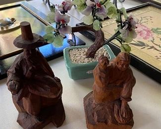 Vintage carved figures