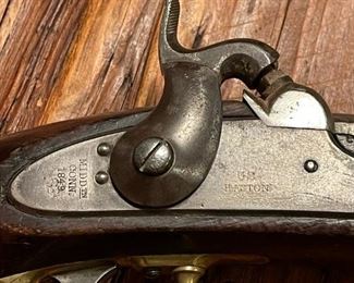 U.S. Martial Henry Aston Model 1842 Percussion Pistol