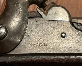 U.S. Martial Henry Aston Model 1842 Percussion Pistol