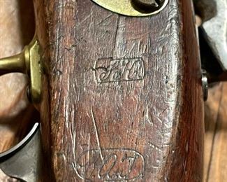 U.S. Martial Henry Aston Model 1842 Percussion Pistol