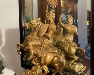 1898 Waterbury Clock Co French Renaissance Style CRUSADER Mantle Clock