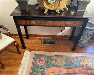 LANE Asian Style Sofa / Console Table with Brass Pulls