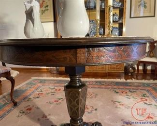 IMPERIAL FURNITURE Grand Rapids Round Entryway Pedestal Table