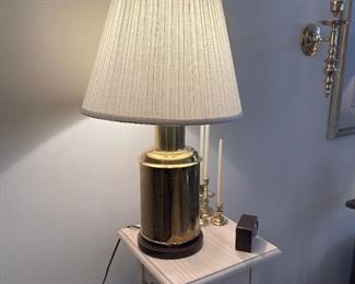 Brass Carved Table Lamp
