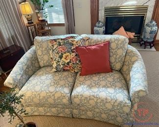 Custom Upholstered Sofa and Loveseat
